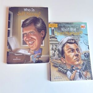 Who Is Jeff Kinney? and What Was Pearl Harbor? Bundle of 2 Books